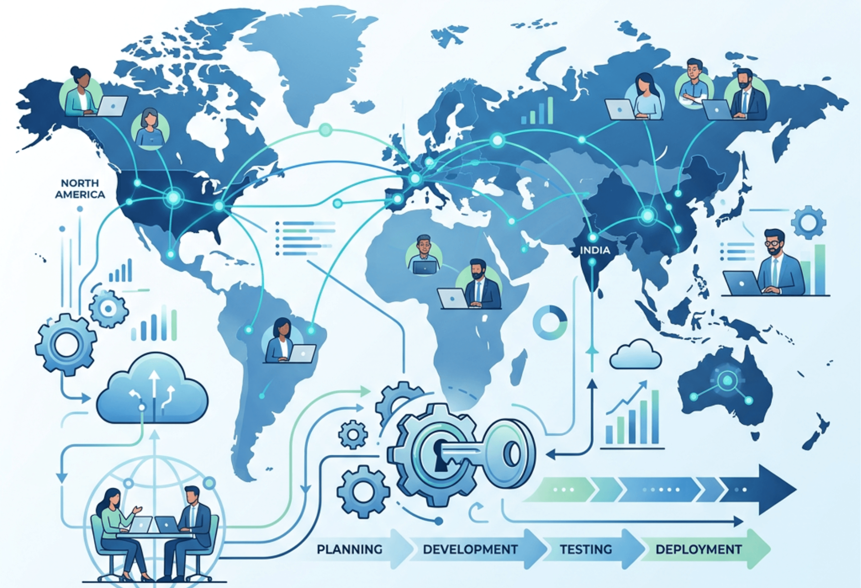 Unlocking Business Efficiency with Offshore Development and ITES Services