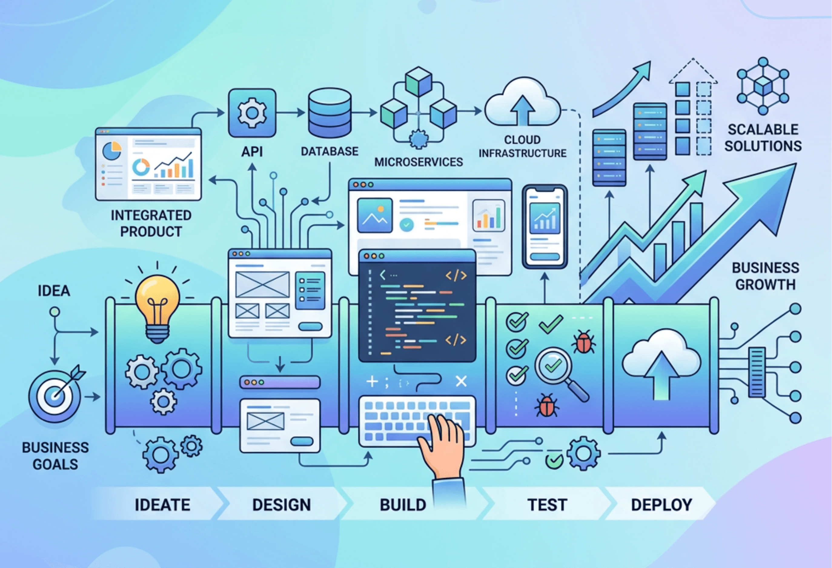 Empowering Business Growth with Custom Software Development and Product Engineering by DCT IT Services